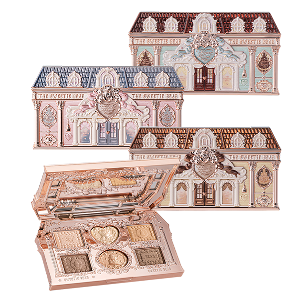 ースウィーティーベアコレクション6色アイシャドウパレット